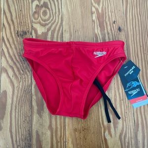 Men’s red Speedo. Size 28.